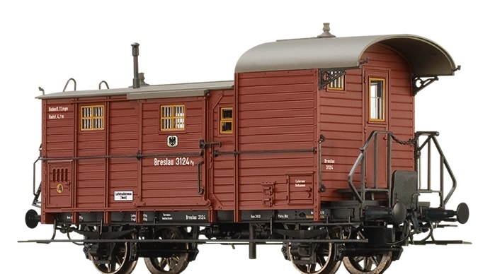 Brawa 48367 Zavazadlový, služební 2-osý vůz Pg K.P.E.V.