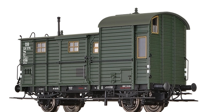 Brawa 48369 Zavazadlový, služební 2-osý vůz Pwg DB