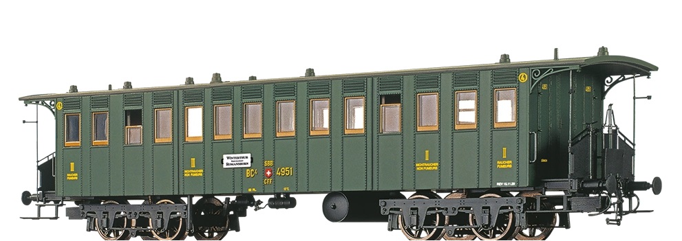 Brawa 65086 Osobní 4-osý vůz 2./3. tř. BC4 SBB