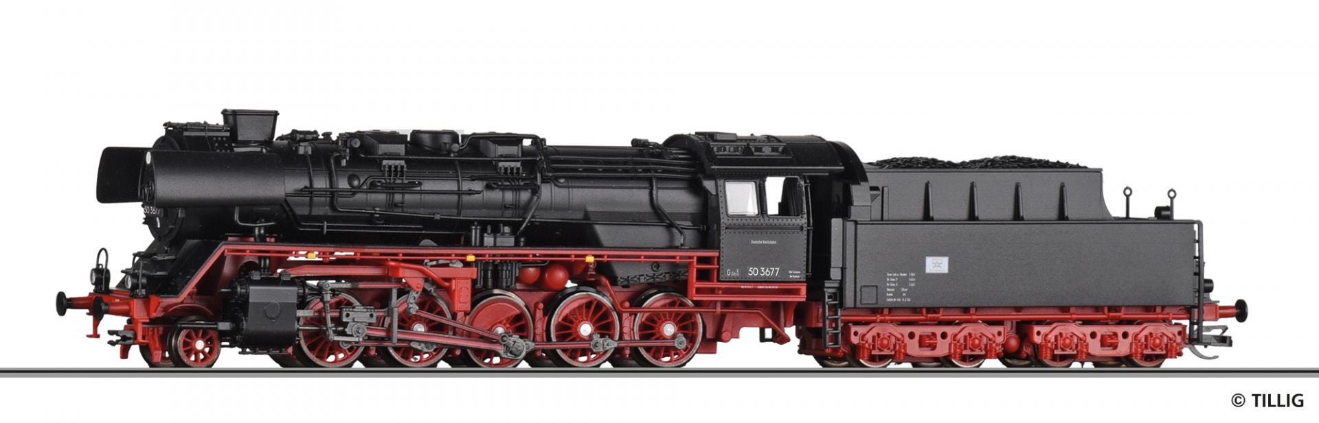 Tillig 04292 Parní lokomotiva BR 50 3677 DR