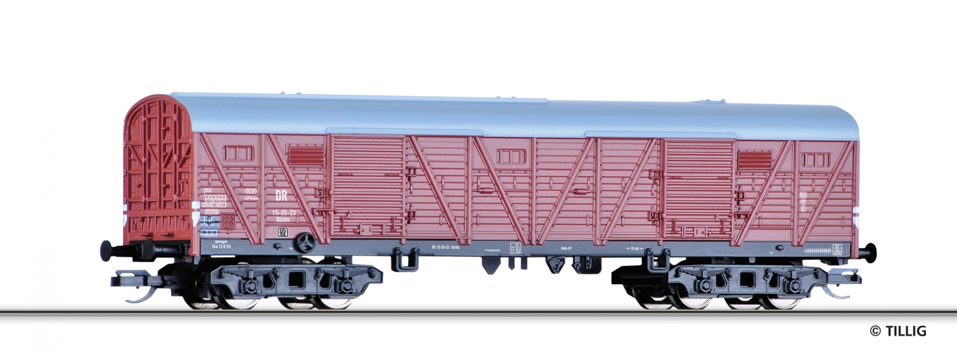 Tillig 15118 Uzavřený 4-osý vůz GGthts DR