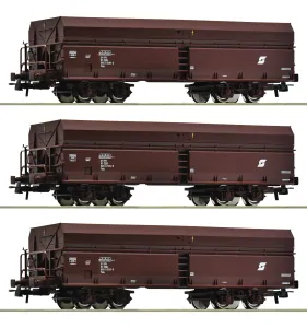 Roco 6600071 Set tří výsypných 4-osých vozů Fals ÖBB
