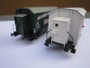 DK-model TT0906 Brzdařská budka pro vozy Lp a Z, stavebnice z leptaného plechu
