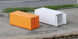 Igra model 66818213 Hladké kontejnery bílý a oranžový, 2ks, stavebnice plast