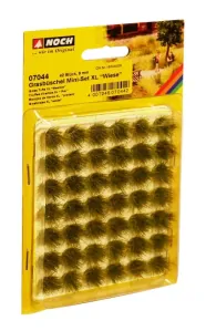 Noch 07044 Trsy trávy zelené XL, luční tráva výška trsu 9mm 42ks/bal