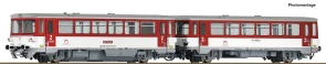 Roco 7790005 Motorový 2-osý vůz 810 159-4 s přívěsným vozem 011 426-4 ZSSK se zvukem