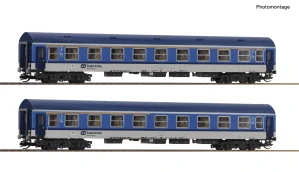 Roco 6280019 Set dvou osobních 4-osých vozů 1x 1. tř. A, 1x 1./ 2. tř. AB ČD Najbrt