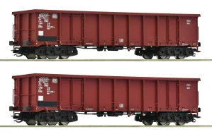 Roco 6680016 Set dvou vysokostěnných 4-osých vozů Eanos DB