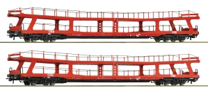 Roco 6600105 Set dvou 4-osých vozů na přepravu aut DDm ÖBB