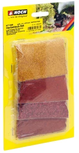 Noch 07168 Set imitace listí, čtyři barvy, žluté, červené, červenohnědé a podzimní oranžové po 14 g (Laub)