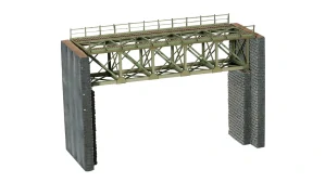 Noch 62810 Ocelový most s pilíři, 102 x 72 x 41 mm, průjezdnost 47 mm, stavebnice Laser Cut technologie