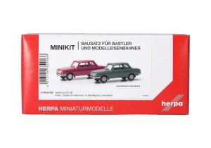 Herpa 013918-002 Herpa MiniKit: Wartburg 353 '66, sada 2 ks, karmínově červená/atlantická zelená, stavebnice