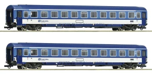 Roco 6200157 Set dvou osobních 4-osých vozů 2. tř. Bmz ČD