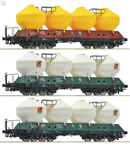 Roco 6600180 Set tří nádobových 4-osých vozů Uacs ČD