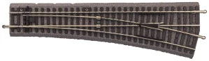 Piko 55421 A-Gleis rovná výhybka WR pravá 15° na dřevěných pražcích s podložím, délka 239 mm, R9-908 mm