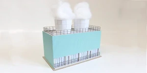 Igra model 231017 Chladící budova, stavebnice Laser Cut