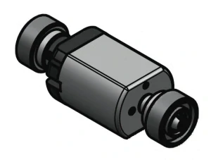 Roco 145556 Nový motor se dvěma setrvačníky a kardanovými unašeči, 12V (Brejlovec, Zamračená H0)