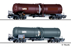 Tillig 70069 Set dvou kotlových 4-osých vozů Zans GATX, D-GATXD