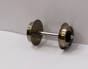 Roco 124472 Dvojkolí kovové soustružené průměr 7,6 mm, oska 18,75 mm jednostranně izolované