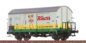 Brawa 51135 Uzavřený 2-osý vůz Gms30 s brzdařskou plošinou "Knorr" DB