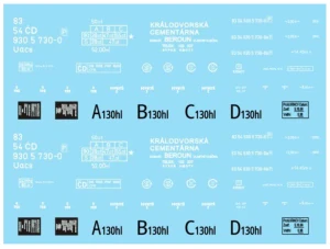 Bramos Raj730MZ Beroun Obtisk ČD Uacs 83 54 930 5 730-0 Beroun žlutomodrý