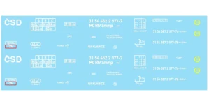 Bramos 7510 11 Obtisk ČSD Smmp/Pao 31 54 462 2 977-7 s klanicemi