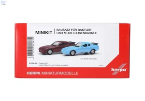 Herpa 012768-004 Herpa MiniKit: Porsche 944, modrá/červená 1+1ks, stavebnice