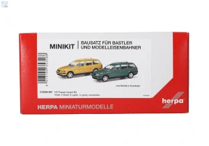 Herpa 012249-007 Herpa MiniKit: Volkswagen (VW) Passat Variant B5, zelená/žlutá 1+1ks, stavebnice