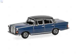 Herpa 430739-004 Mercedes-Benz 200 Heckflosse, modrá/černá