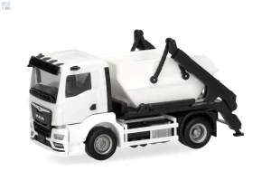 Herpa 013987 Herpa MiniKit: Kontejnerový nakladač MAN TGS NN AK12, bílý, 1ks, stavebnice