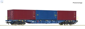 Roco 6600145 Kontejnerový 4-osý vůz Sgnss ložený třemi kontejnery ČD Cargo