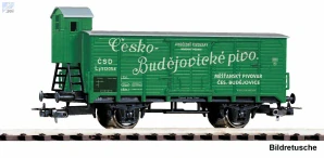 Piko 24561 Uzavřený 2-osý vůz Lp s brzdařskou budkou Česko-Budějovické pivo ČSD