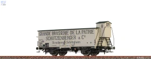 Brawa 51205 Uzavřený 2-osý vůz G s brzdařskou budkou "Brasserie Schutzenberger" A.L.
