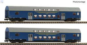 Roco 6260092 Set dvou patrových 4-osých vozů Bap ČSD