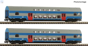 Roco 6260093 Set dvou patrových 4-osých vozů Bmto ČD