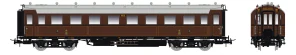 Saxonia Modellbau 87223 Osobní 4-osý vůz 3. tř. C4Ü Sa 07 K.Sächs.Sts.E.B. s označením konce vlaku