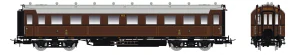 Saxonia Modellbau 87224 Osobní 4-osý vůz 3. tř. C4Ü Sa 07 K.Sächs.Sts.E.B. s přepínatelnými světly konce vlaku a vnitřním osvětlením