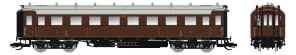 Saxonia Modellbau 120224 Osobní 4-osý vůz 3. tř. C4Ü Sa 07 K.Sächs.Sts.E.B. s přepínatelnými světly konce vlaku a vnitřním osvětlením