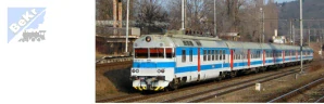 MTB 560004+060302 Elektrická jednotka 560 004 + vložený vůz 060 302 ČD Panťák