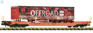 Roco 6660084 Plošinový 4-osý vozů Sdgnss/T5 Wascosa ložený návěsem od přepravní společnosti OFFROAD CH - WASCO