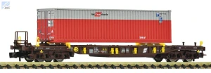 Fleischmann 6660076 Návěsový kontejnerový 4-osý vůz Sdgmns T3 naložený kontejnerem Rail Cargo Austria ÖBB