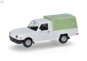 Herpa 420921-002 Wartburg 353 Trans '85 s plachtou, světle šedá