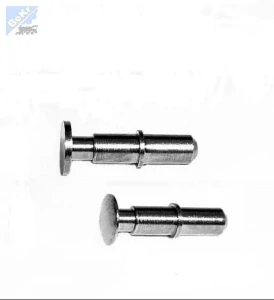 Nárazník 1003 Nárazník vozový, kovový soustružený kulatý, průměr talíře 3,5mm, stopka průměr 2,0mm, 2ks/bal., (1x vypouklý + 1x rovný)