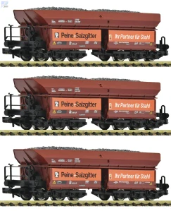 Fleischmann 6660150 Set tří výsypných 6-osých vozů Peine+Salzgitter“ DB