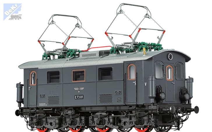 Brawa 70182 Elektrická lokomotiva E73 01 DRG, model z kovu se zvukem