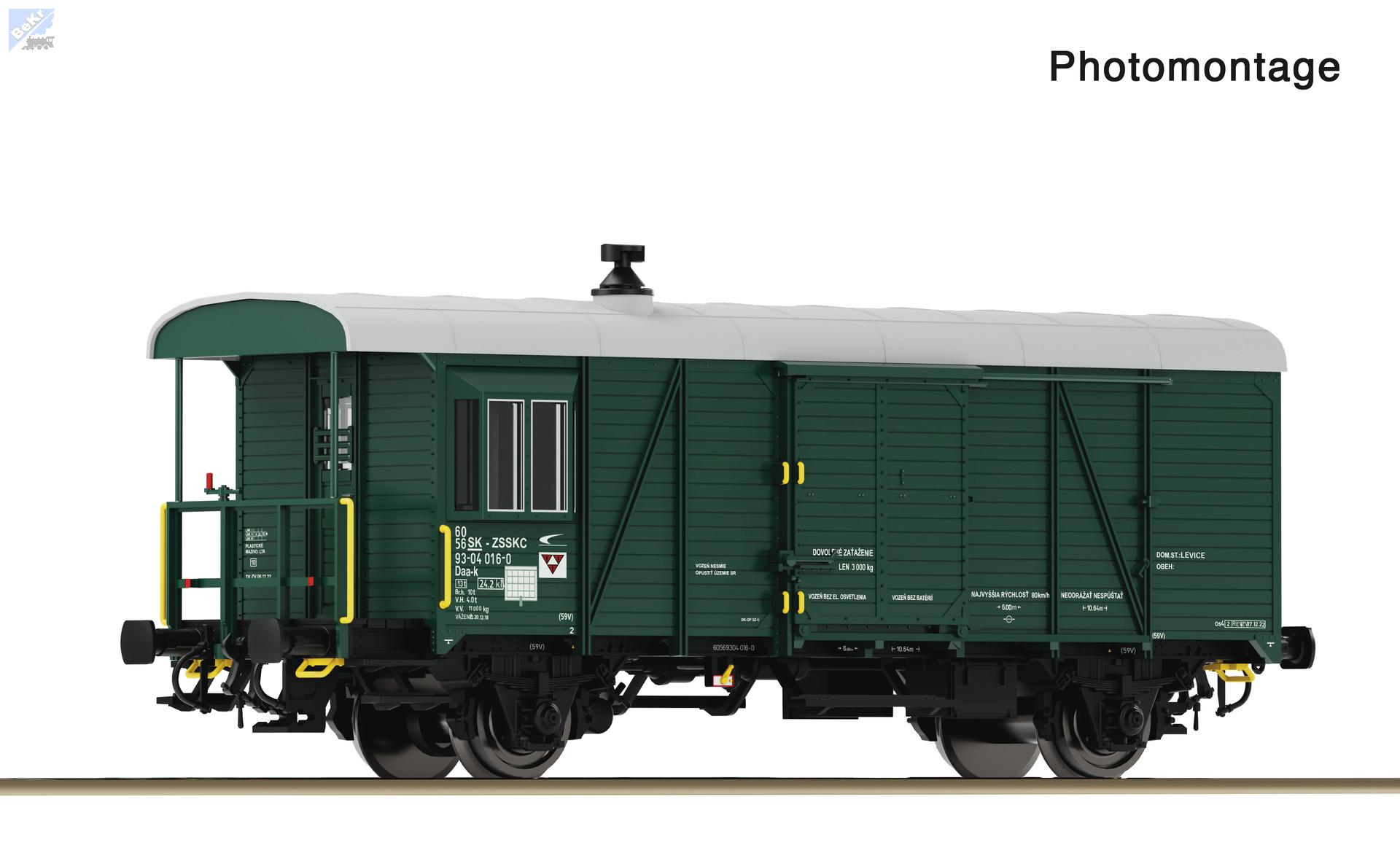 Roco 6680044 Služební 2-osý vůz Daa-k ZSSK Cargo