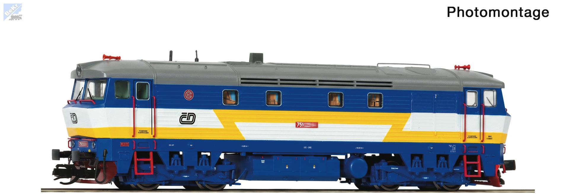 Roco 7380039 Dieselová lokomotiva 751 372-4 ČD Zamračená