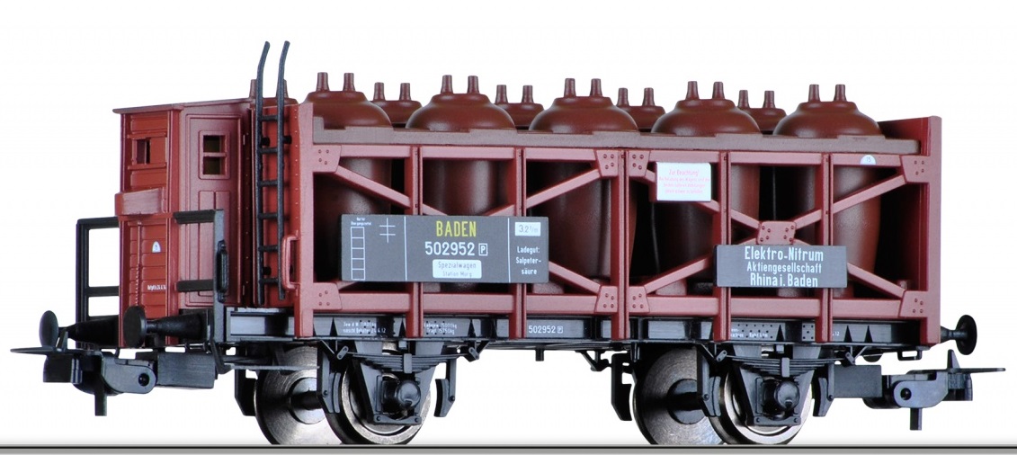 Tillig 76611 Nádobový 2-osý vůz na přepravu kyselin Elektro-Nitrum Bad.St.B.