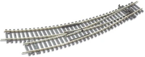Peco ST244 Oblouková výhybka pravá, R 504,8/438 mm, s izolovanou srdcovkou