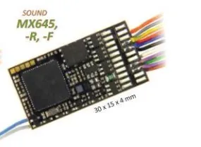 Zimo Elektronik MX645R zvukový dekodér pro H0 s NEM652 (8pin)